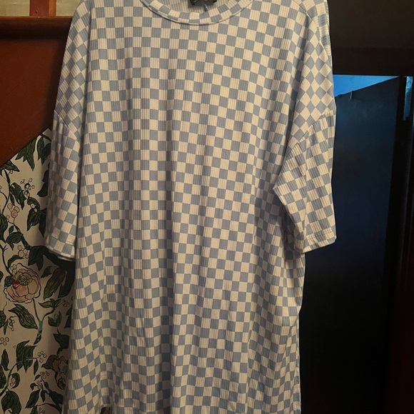 Dressed in LALA Blue and White Checkered Playsuit - Picture 4 of 4